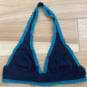 Lace halter bralette